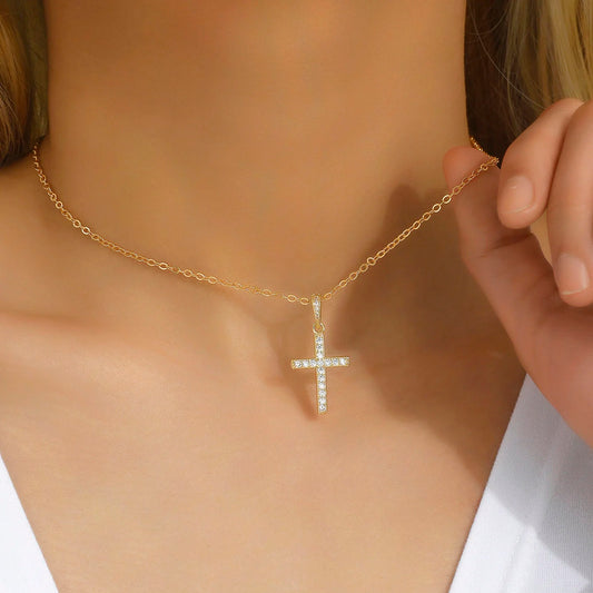 Crystal Cross Necklace