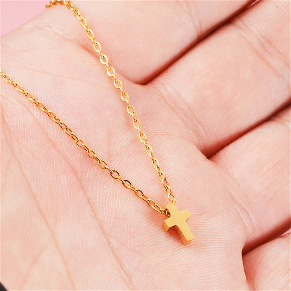 Tiny Cross Necklace