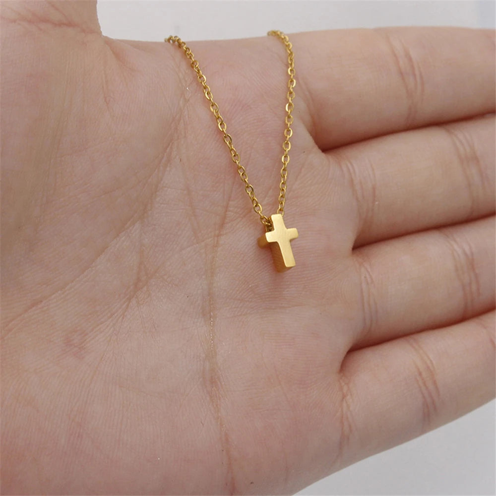 Tiny Cross Necklace